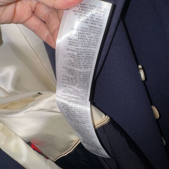 Gucci Navy Double Breasted Coat - Picture 12 of 12